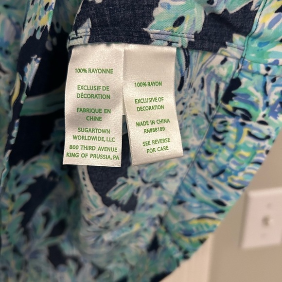Lilly Pulitzer Madia Tunic Dress High Tide Scuba Doo NWT - Picture 7 of 8